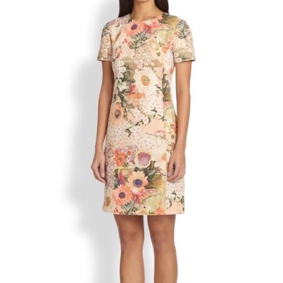 Tory Burch Kaley Floral Tweed Dress Size8 - Picture 1 of 11